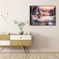 thumbnail image 3 of Kit de pintura por números, casa de nieve, lienzo, arte al óleo, decoración de pared para el hogar Hugtrwg Para estrenar, 3 of 9