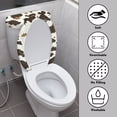 thumbnail image 3 of HELLHERO Bathroom Toilet Cozy Set, Elastic Bottom Stretch Machine Washable, Cozy Elastic Edge Fits All Toilet Shapes, 3 of 8