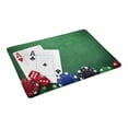 thumbnail image 2 of MKHERT Playing Cards Poker Chips and Dices on Green Table Doormat Rug Home Decor Floor Mat Bath Mat 23.6x15.7 inch, 2 of 3