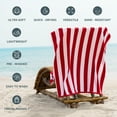 thumbnail image 2 of Casa Platino Beach Towel Set of 2, Light Weight, Quick Dry Towel, Large Beach Towels 30"x60", Beach Towel Set - Red, 2 of 8