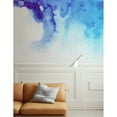 thumbnail image 2 of GK Wall Design  Smoke Nordic Abstract Paint Blue Fog Removable Wallpaper H:114"  x W:204", 2 of 3