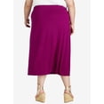 thumbnail image 3 of Terra & Sky Women's Plus Size Knit Midi Skirt, Sizes 0X-4X, 3 of 5