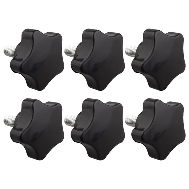 6pcs Bouton de Filetage en Forme de Fleur de Prunier Bouton de Serrage à Visser