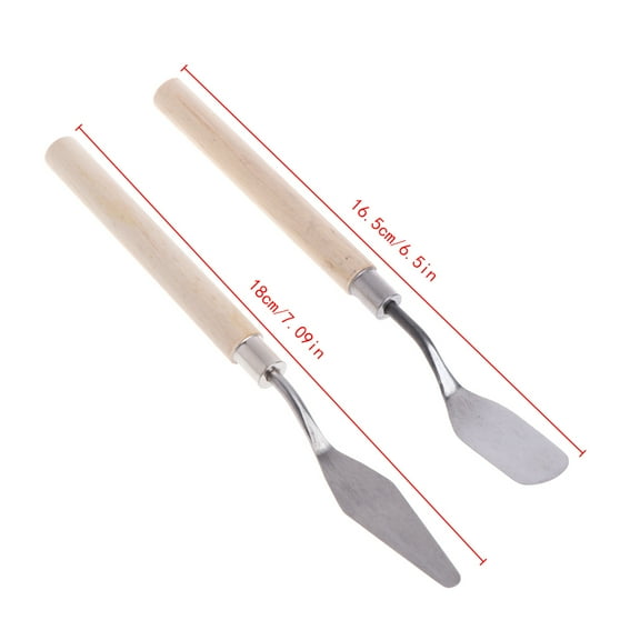 Tizuqe Palette Spatula 2Pcs Picture Drawing Art Creation Accessory Supplies for 3D Printer Removal Tool Gift Supplies