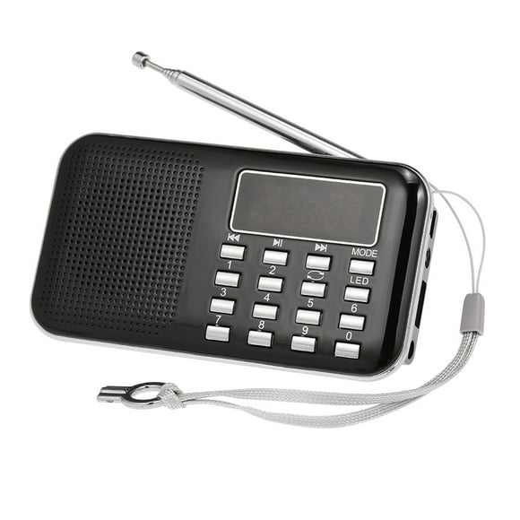 Y-896 Mini Radio FM Portable numérique Haut-parleur stéréo 3W Lecteur audio MP3 Qualité audio haute fidélité avec support écran de 2 pouces support Clé USB Carte TF Entrée auxiliaire