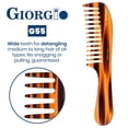 thumbnail image 4 of 8" Handmade Wide Tooth Detangling Comb with Handle, 4 of 15