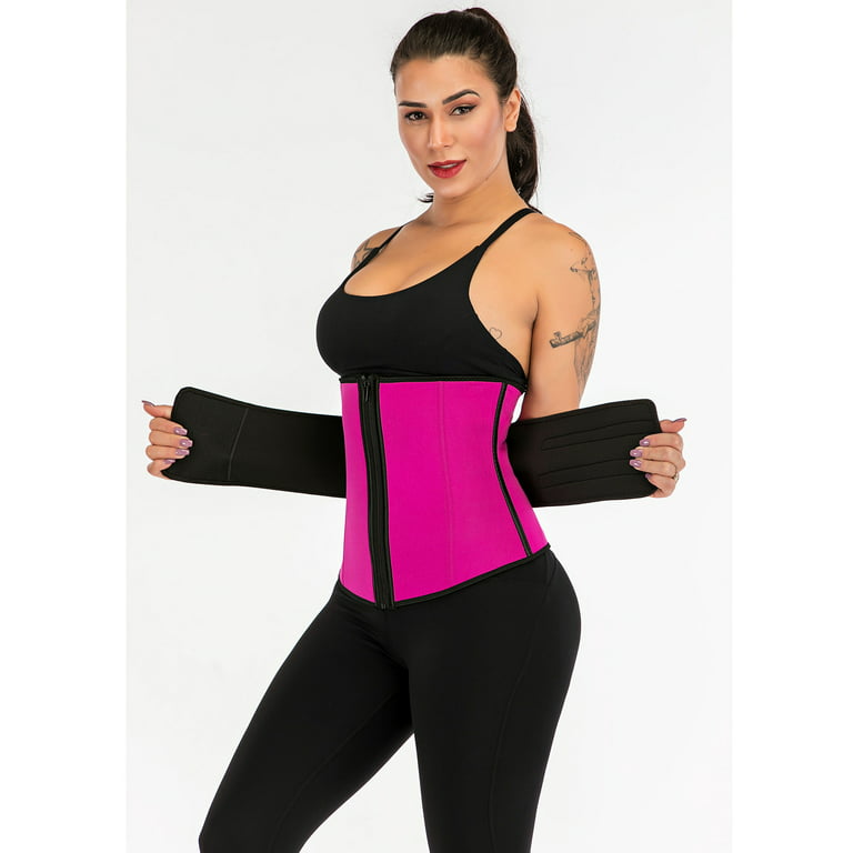 Adjustable Slim Corset Waist Trainer For Women Lower Belly Fat Sweat Waist  Trimmer Workout Body Shaper Cincher Sports Support