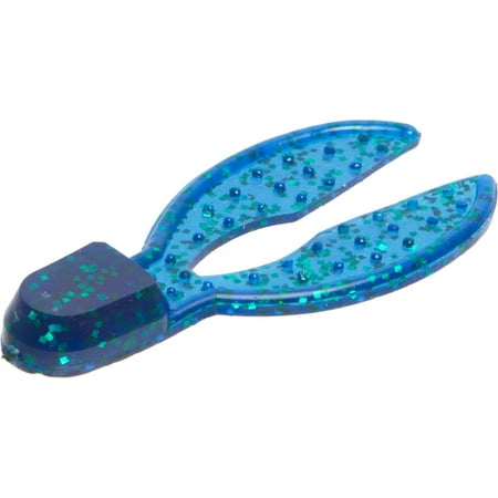 Zoom Fishing Lures 041352-SP Super Chunk Jr. 2 Inch Trailer 2 Inch 6 Per Pack Emerald Blue