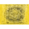 thumbnail image 1 of Ahgly Company Machine Washable Indoor Rectangle Oriental Yellow Industrial Area Rugs, 8' x 12', 1 of 4