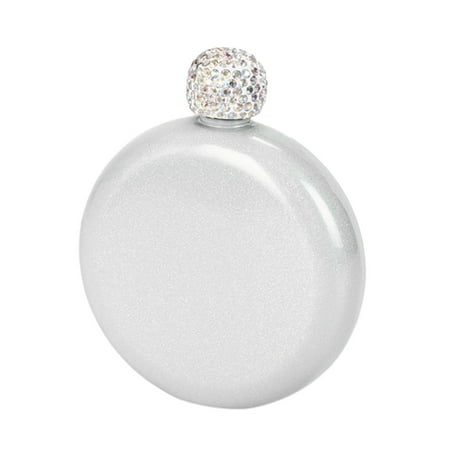 

With Rhinestone Cap Women Wine Flask Hiking Leak Proof Liquor Stainless Steel