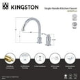 thumbnail image 4 of Kingston Brass KS7821TLLS Templeton Single-Handle 2-Hole Widespread Kitchen Faucet in Polished Chrome, 4 of 5