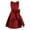 Burgundy, variant on iEFiEL Kids Girls Satin Sleeveless Princess Dress Elegant A-line Wedding Bridesmaid Party Dresses Pink 4
