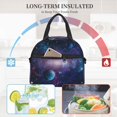 thumbnail image 5 of Xecao Planets Stars And Galaxies1 Print Insulated Lunch Box, Lunch Cags Lunch Bag Featuring An Adjustable Shoulder Strap, 5 of 5