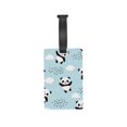 thumbnail image 6 of Balery Cute Panda Bear Print Durable Luggage Tags with Secure Strap, Personalized Travel ID Tags for Suitcases, Bags, and Backpacks - Easy Identification for Men and Women, 6 of 8