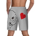 thumbnail image 2 of Haiem Animal Bulldog1 Mens Swim Trunks with Compression Liner 2 in 1 Swimming Shorts Stretch Swimwear Quick Dry,Board Shorts-X-Large, 2 of 9