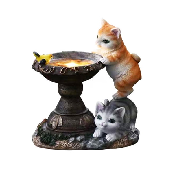 Adornos Decorativos para Jardín Bsvklp Gatos Solares Peso Entre 1000 Y 1200 g