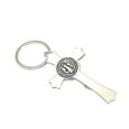 thumbnail image 2 of Soumake Crucifix Jesus Christ Religion Metal Key Chain Ring Holder Pendant Decor Gift, 2 of 2