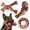 Brown, variant on Dog Toys for Aggressive Chewers,Indestructible for All Breeds,3 Pack Tough Nylon Chew Toys to Keep Dogs Busy