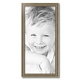 thumbnail image 2 of ArtToFrames 13" x 28" Aged White Gold Picture Frame, 13x28 inch Silver Wood Poster Frame (WOM-2036),  Pack, 2 of 7