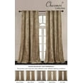 thumbnail image 5 of Chezmoi Collection Lux Tan Distressed Velvet Curtains 2 Panel Set, Room Darkening Luxury Velvet Grommet Top Window Drapes for Living Room Bedroom 50" W x 84" L, 5 of 9