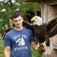 thumbnail image 4 of Mens Bald and Beautiful T Shirt Funny Sarcastic Bald Eagle Fourth Of July Party Joke Novelty Tee for Guys Graphic Tees, 4 of 9