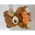 thumbnail image 1 of SugarLoaf Toys Brown Teddy Bear Holding Basketball Heart Pillow Medium Plush 10", 1 of 1