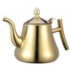 thumbnail image 1 of 1L Stainless Steel Tea Pot Water Kettle Tea Kettle with Strainer for Home Restaurant (Golden), 1 of 3