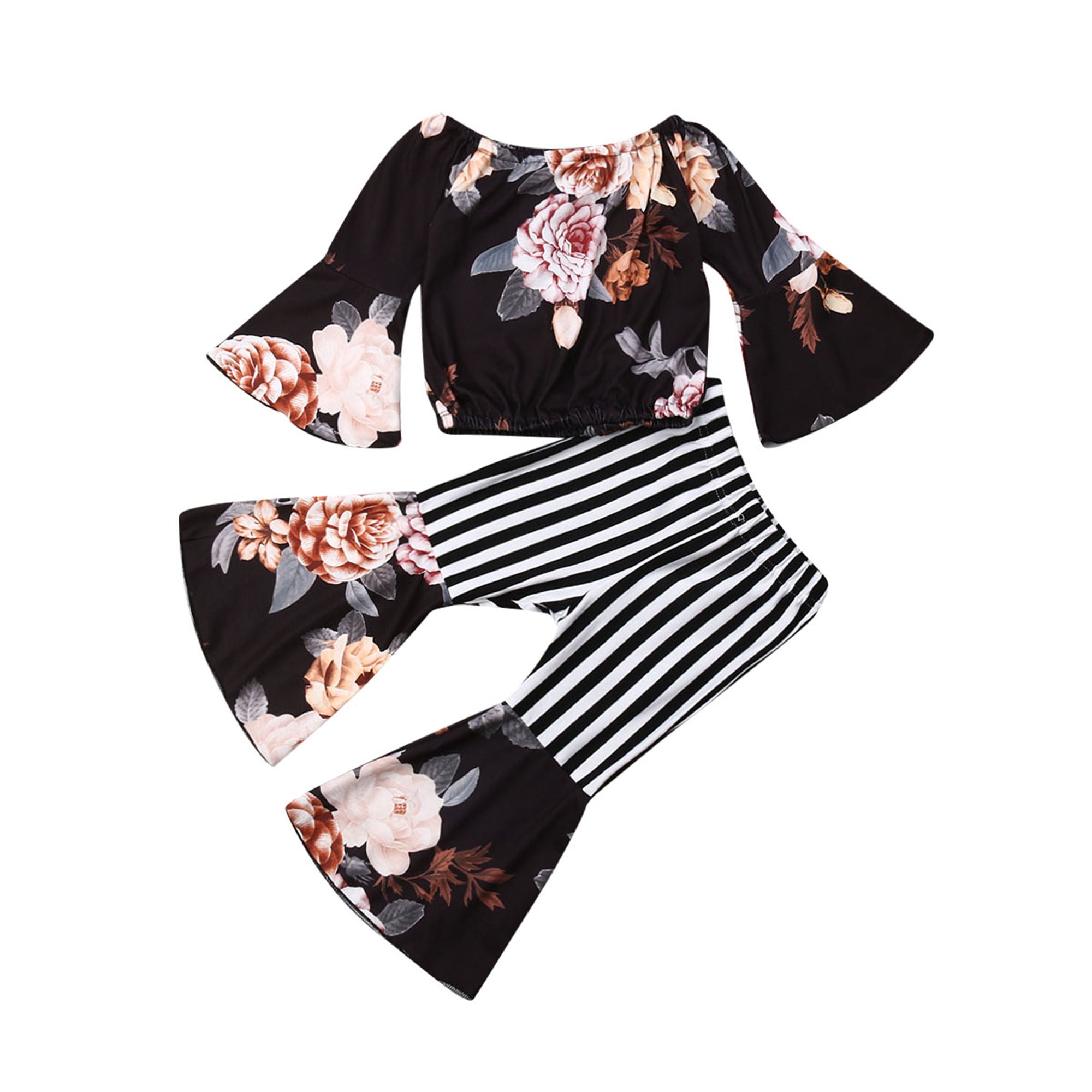 little girl bell bottom outfits