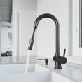 thumbnail image 4 of VIGO Gramercy Pull-Down Single Hole Kitchen Faucet With Soap Dispenser, 4 of 9