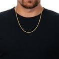 thumbnail image 3 of 14k Gold Plated, 3.2mm Chain Necklace for Men Women - Hypoallergenic and Tarnish Resistant - By Oliver & Navy, 3 of 4