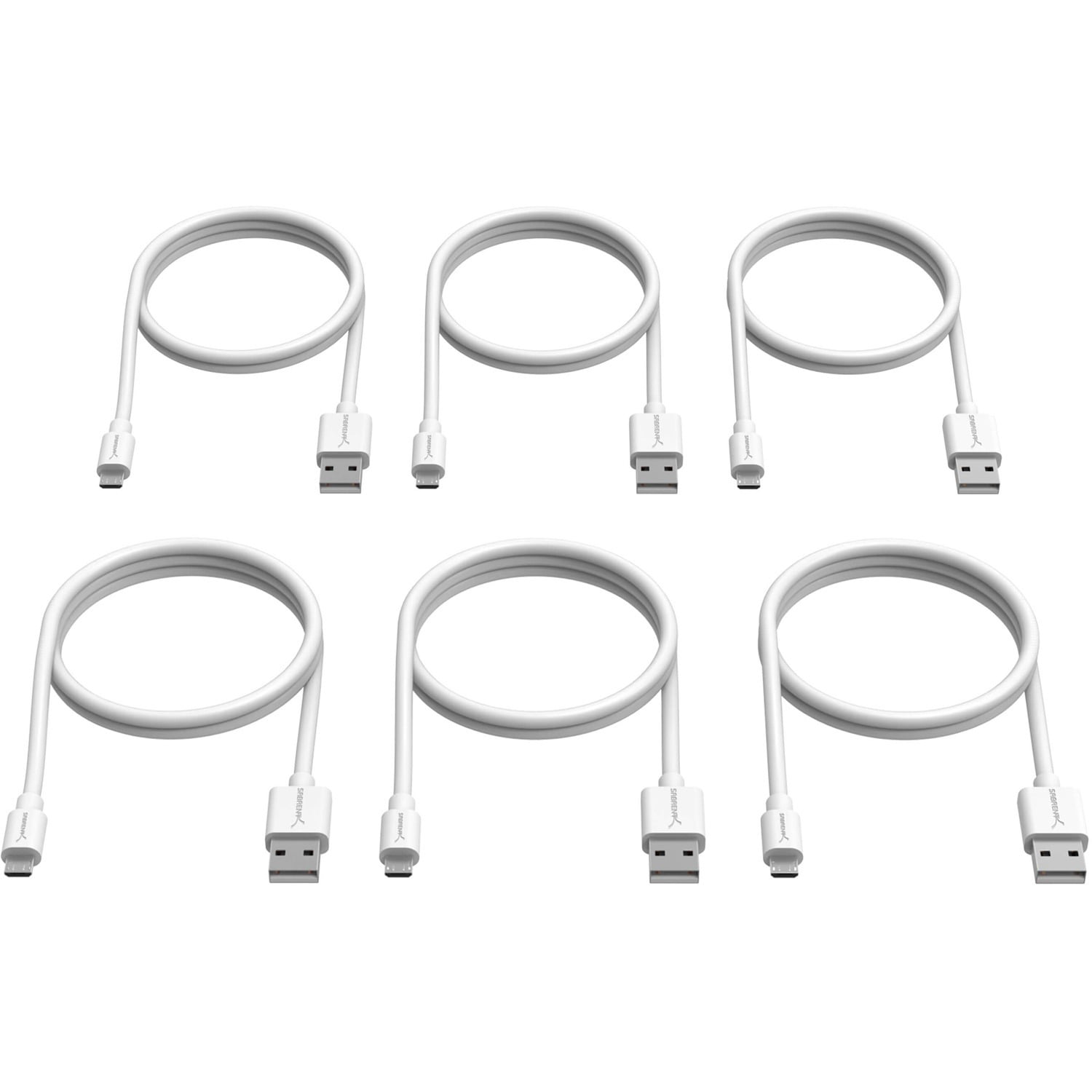22AWG Premium 3ft USB-C to USB A 2.0 Sync and Charge Cables Sabrent USB Type-C Dual HDMI Adapter + 6-Pack