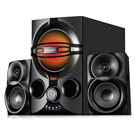 Boytone BT-324F, 2.1 Bluetooth powerful home theater speaker systems, with FM Radio, SD USB ports, digital play back, 40