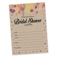 thumbnail image 2 of Inkdotpot 30 Bridal Shower InvitationsRustic Kraft FloralWedding Fill-In Style Invites Blank Invites, 2 of 8