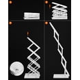thumbnail image 2 of Soporte Plegable para Folletos QWORK 36x25x132cm 4 Bolsillos Blanco, 2 of 8