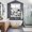 Black White, variant on Eiffel Tower Kitchen Curtains Window Panels, European Architectural Retro Hand-Painted Insulated Window Treatment Curtain, Grommet Curtains for Bedroom/Living Room/Bathroom, 2 Piece 52"Wx84"L