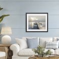 thumbnail image 3 of Stupell Industries Coastal Pier with Two Boats Seascape Black Framed Print Under Glass, 21 x 17, by Kim Curinga, 3 of 8