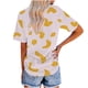 thumbnail image 4 of Fiudx Ropa de Mujer Top de Manga Corta con Cuello Redondo y Estampado de Caballos Regular Sexy de Verano para Mujer, 4 of 5