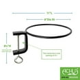 thumbnail image 2 of ACHLA Designs SFR-08C-2 8 in. Clamp-on Flower Pot Ring, Black - Pack of 2, 2 of 3
