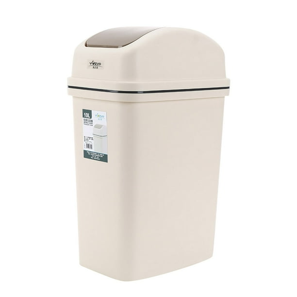Hot Sale!Trash Can Household Large Capacity Creative Swing Lid Trash Can European Style Bathroom Trash Can Sealing Strip