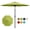 Green, variant on 9FT Large Outdoor Patio Umbrella Market Table Umbrella-UV Resistant, Easy Push Button Tilt and Crank, 8 Sturdy Ribs Heavy-Duty Pool Umbrella for Deck, Backyard,Garden