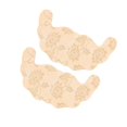thumbnail image 1 of Langgg Disposable Chest Stickers Backless U Shape Lace Nipple Covers for Daily Wear Khaki Color for Size D, 1 of 9