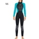 thumbnail image 3 of Soidarity Traje de buceo Neopreno Nylon Traje de baño de manga larga Borde de cuero Clásico Cuello Traje de neopreno de Deportes acuáticos Mujer Verde XS, 3 of 6