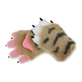 thumbnail image 3 of 2 Piezas Guantes Guantes de Mano de Felpa Cálido Animal Espesar Guante Accesorios, Guantes de Invierno para Mujer para Fiesta de Cosplay, 3 of 8