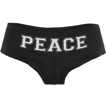 PEACE Black Women's Booty Shorts