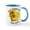 White/Blue Inside, variant on CafePress - Summer East Hampton New York Mugs - 11 oz Ceramic Mug - Novelty Coffee Tea Cup