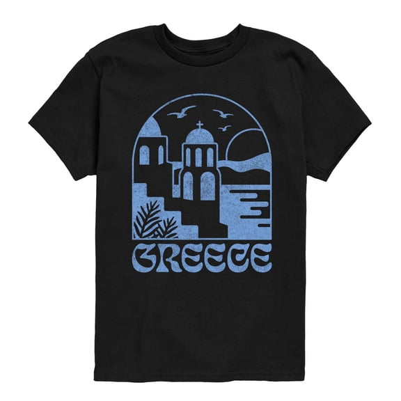 Instant Message - Greece Short Sleeve Graphic T-Shirt