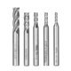 thumbnail image 1 of KKmoon 5PCS 4-Flute End Mill Bits Fresado de acero de tungsteno de carburo, 1 of 8