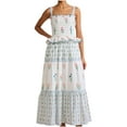 thumbnail image 1 of Robe d'Été Décontractée pour Femmes Sans Manches à Col en V Imprimée en Polyester Longueur Régulière, 1 of 9