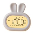 thumbnail image 3 of GROWTH TANK Rabbit Kids Digital Alarm Clock Adult Nursery Snooze Backlight Night Light White, 3 of 9