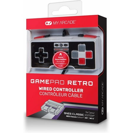 My Arcade GamePad Retro Wired Controller for NES and SNES Classic